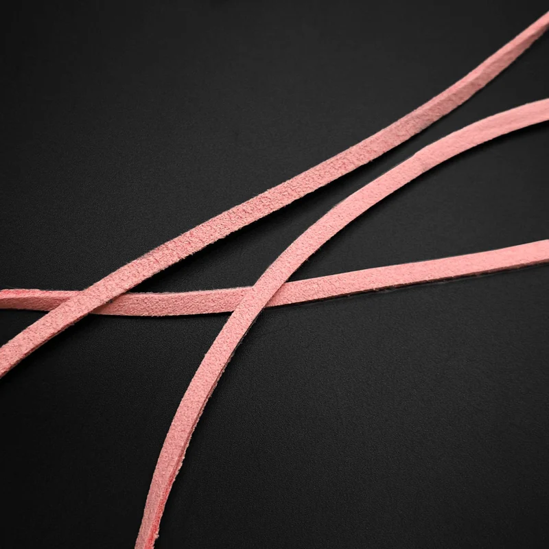 Cordon en suédine | 3 mm | Rose