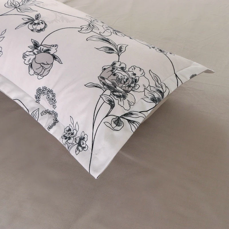 Housse de Couette et Deux Taies Fleur 240cm Simple