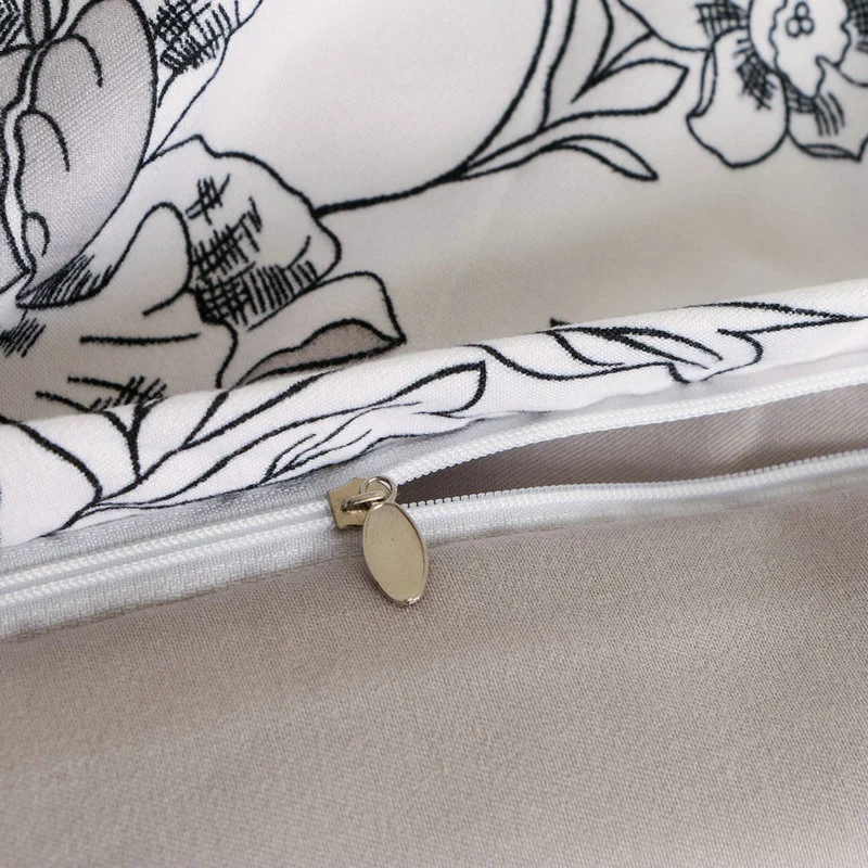 Housse de Couette et Deux Taies Fleur 240cm Simple