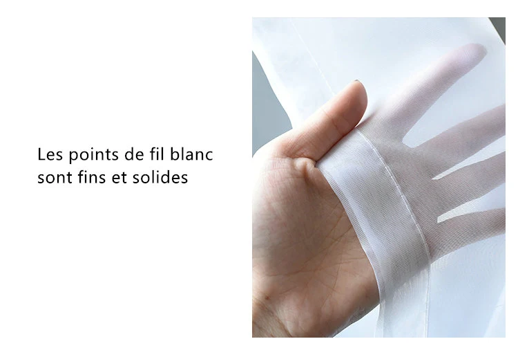 Rideau Oeillets Doublé avec Voilage Étoiles 140 x H240 cm