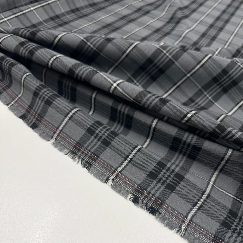 Tissu Tailleur Stretch, Viscose - Tartan, Bruno