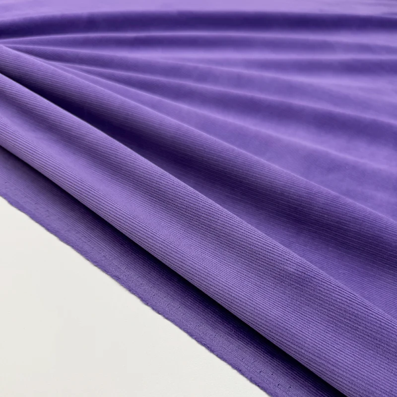 Tissu Velours Milleraies Stretch, Coton - Foresta