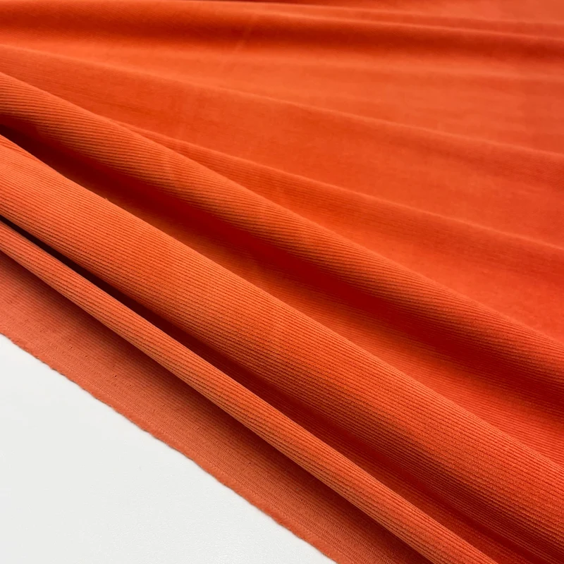 Tissu Velours Milleraies Stretch, Coton - Foresta