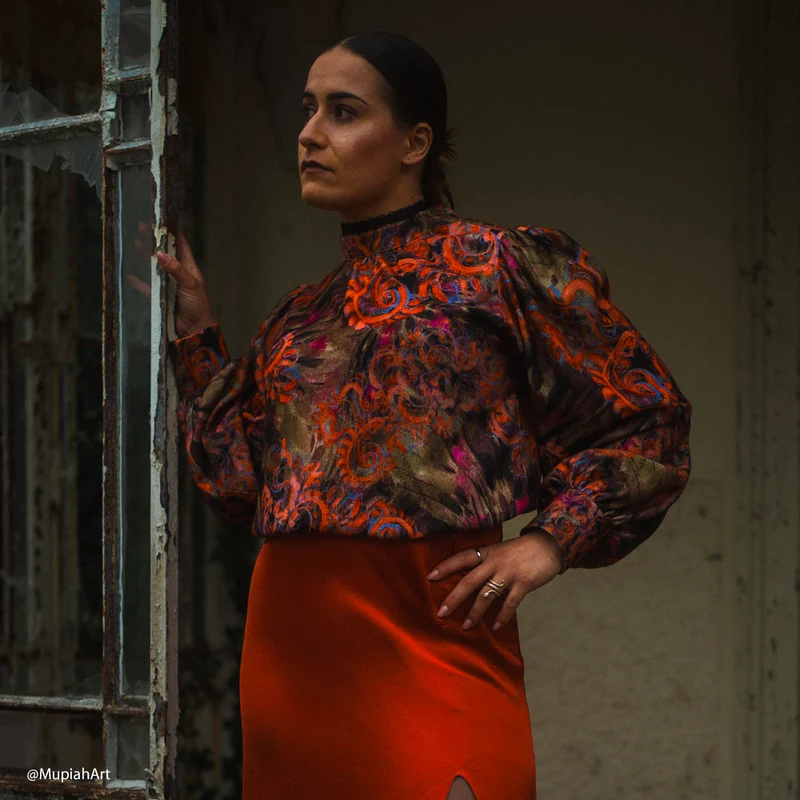 Tissu Viscose - Arancione
