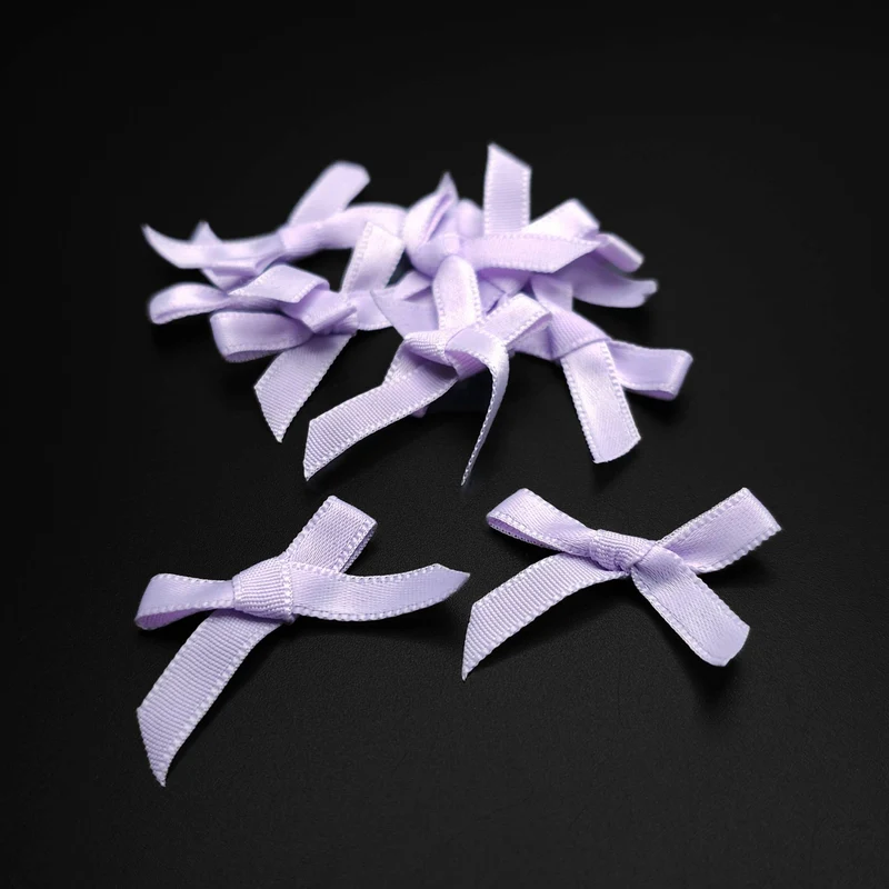 Mini nœuds en ruban satin | Décorations pour couture | Paquets de 10
