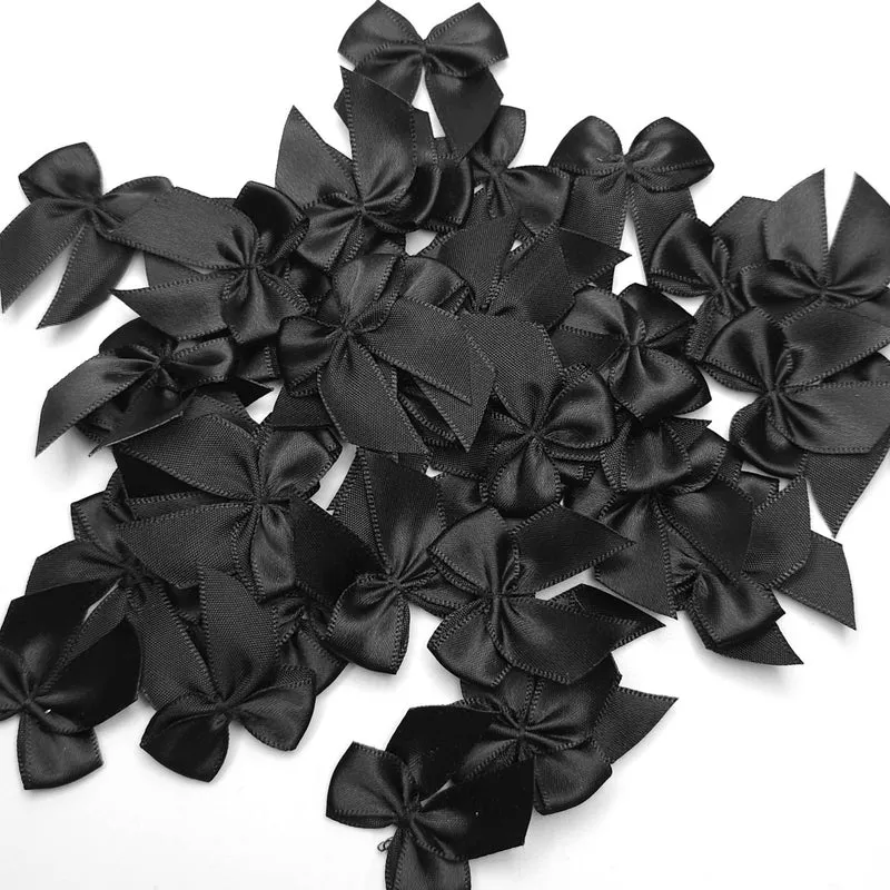 Nœuds en ruban de satin | Ornements de couture décoratifs | Paquets de 10