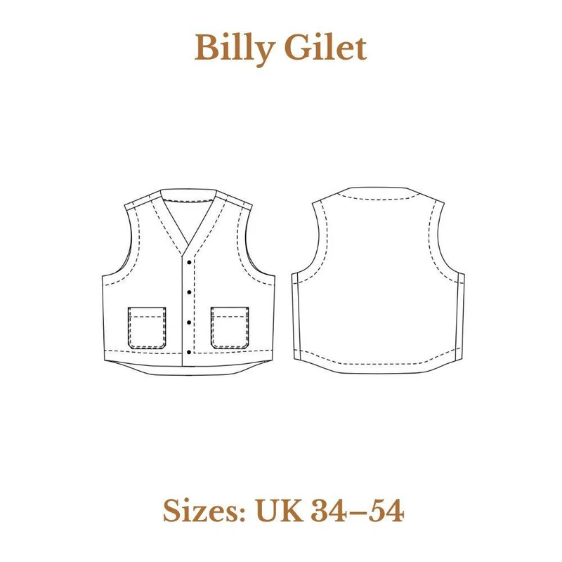 PATRON DE COUTURE PDF | Gilet Billy | Merchant & Mills