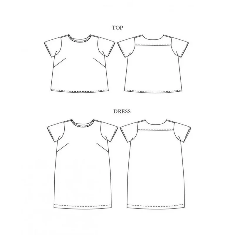 PATRON DE COUTURE PDF | CAMBER Robe et T-shirt Extended | Merchant & Mills | UK 20–28