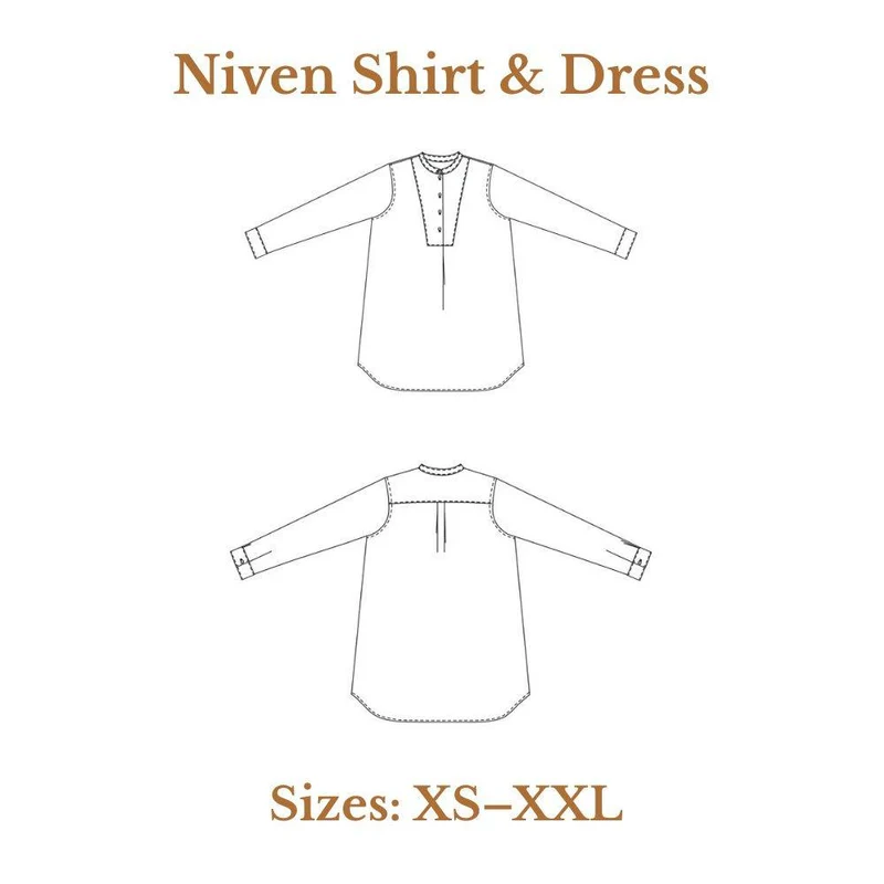 PATRON DE COUTURE PDF | Chemise & robe Niven | Merchant & Mills