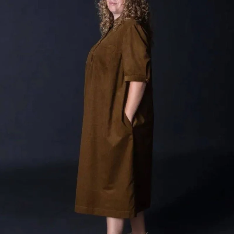 PATRON DE COUTURE PDF | Chemise & robe Scout Curvy | Merchant & Mills | UK 18–28