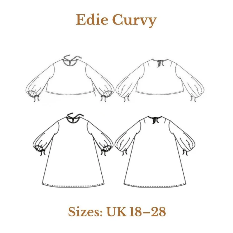 Patron de couture PDF | Edie Curvy | Merchant & Mills | UK 18–28