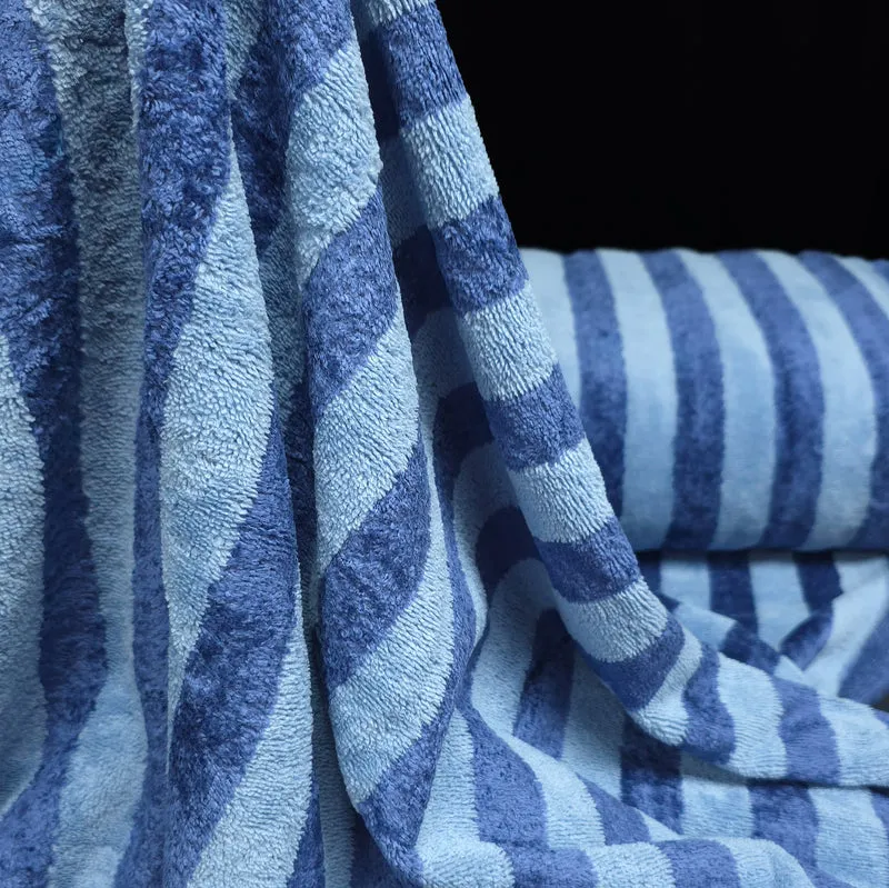 Tissu éponge de bambou de qualité supérieure | Rayures | Certifié OEKO-TEX®