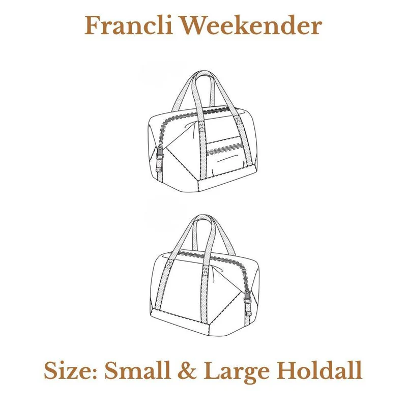 PATRON DE COUTURE PDF | Sac de voyage Francli Weekender | Merchant & Mills