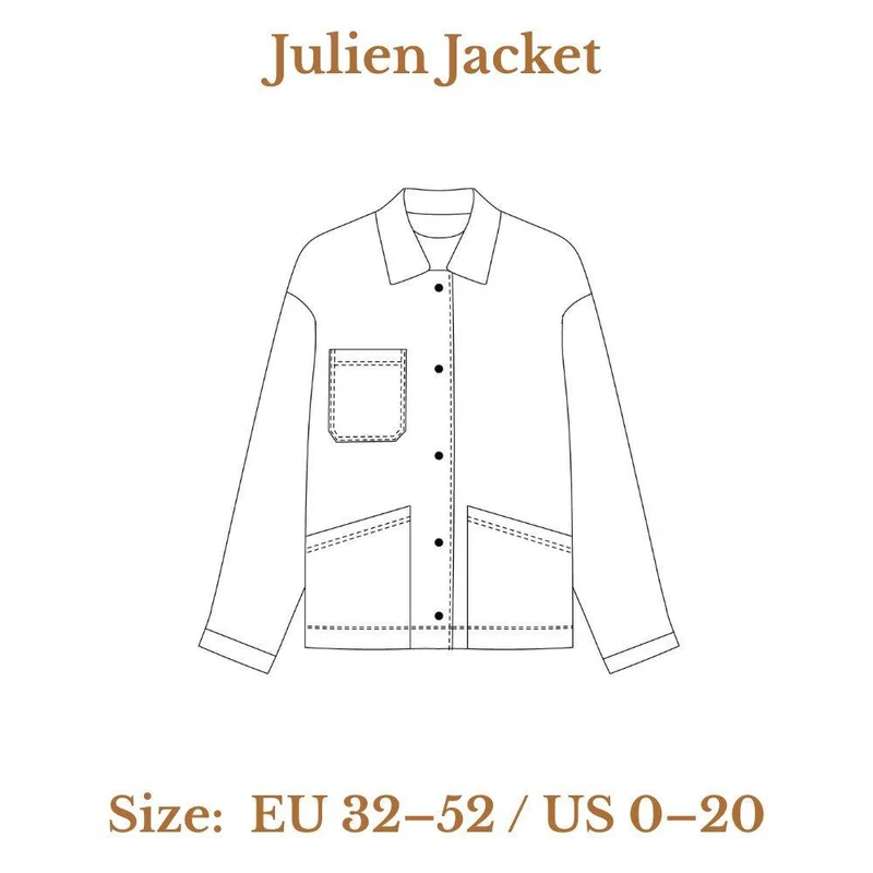 PATRON DE COUTURE PDF | Veste Julien | Ready to Sew | BILINGUE (FR / EN)