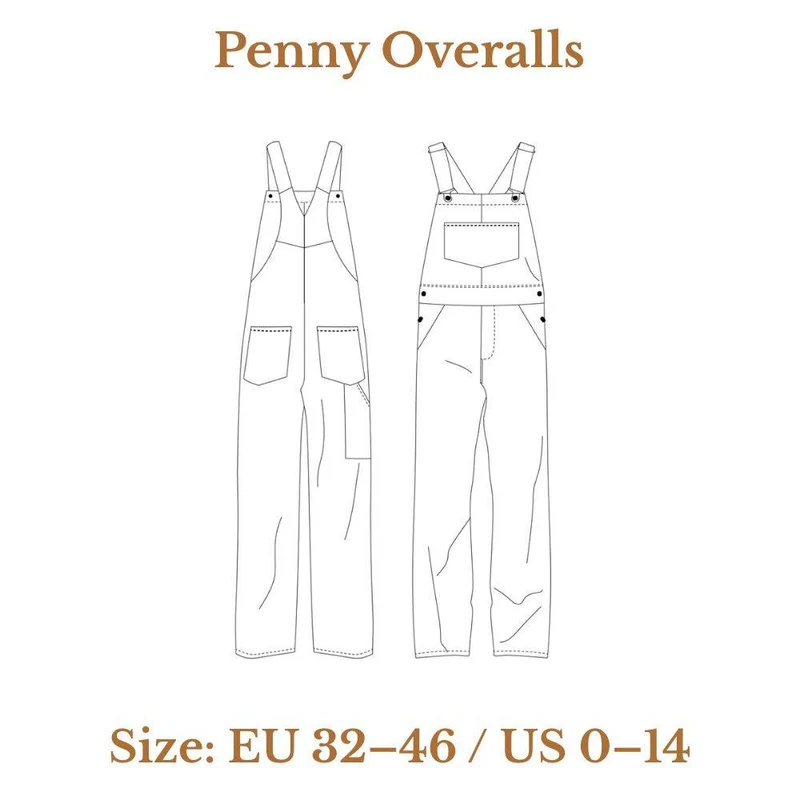 PATRON DE COUTURE PDF | Salopette Penny | Ready to Sew | TRILINGUE (FR / EN / ES)