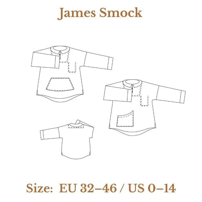 PATRON DE COUTURE PDF | Smock James | Ready to Sew | BILINGUE (FR / EN)