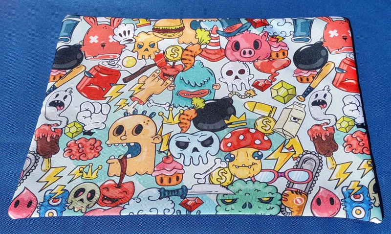 Funny Monsters Garden Table Set – Tablecloth, 2 Cushion Covers and Place mats | Perfect for Garden Parties, Weddings & Kids' Events