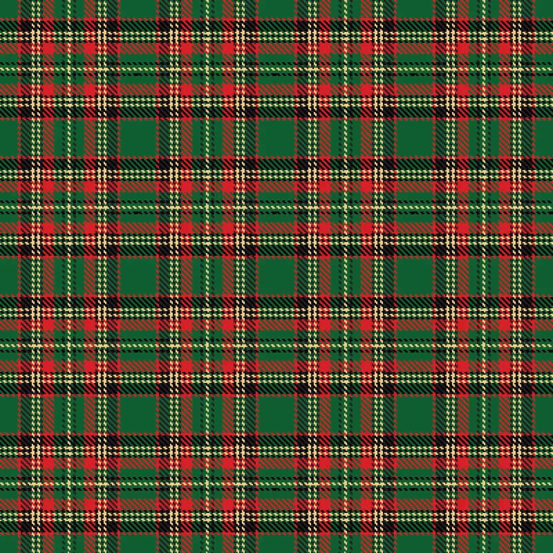 Christmas Check Plaid Velvet