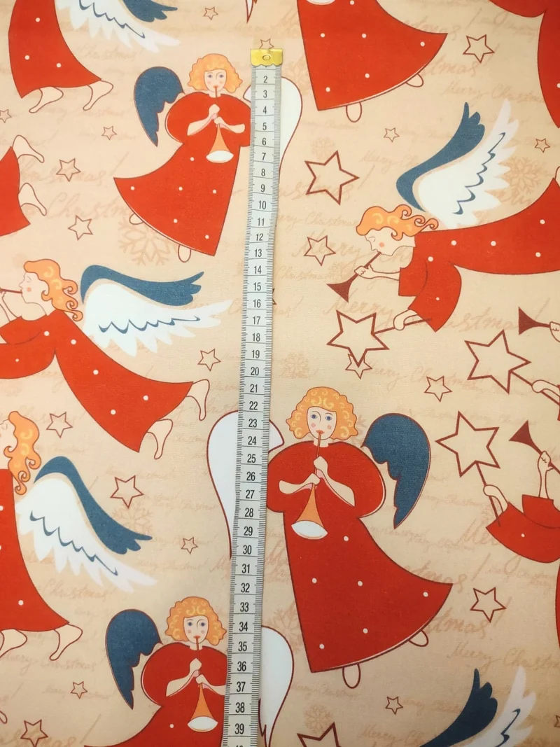 Christmas Angels Panama Cotton