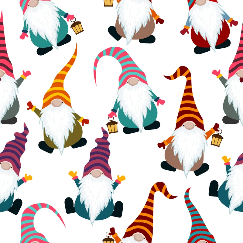 Funny Gnomes Cotton