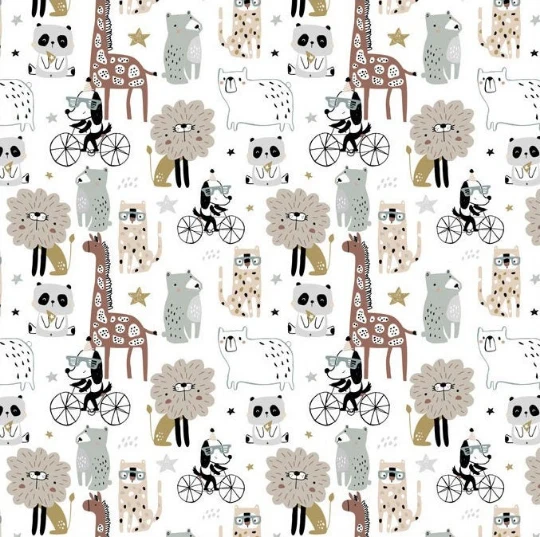 Llama Zoo Cotton Kids Fabric