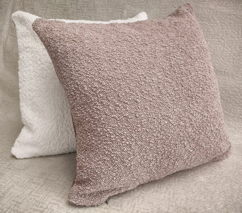 Light Pink Boucle & Dotted Velvet