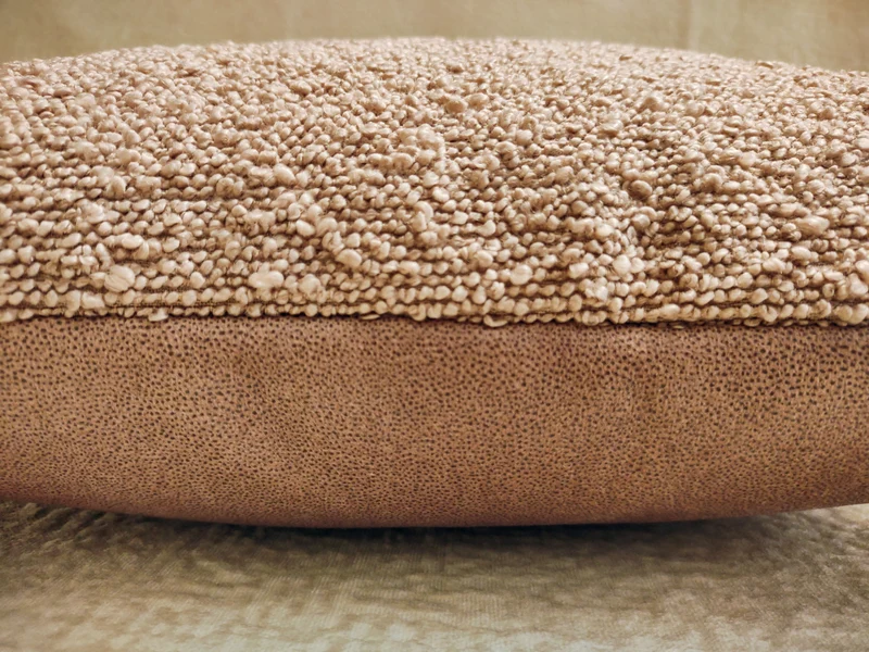 Light Pink Boucle & Dotted Velvet