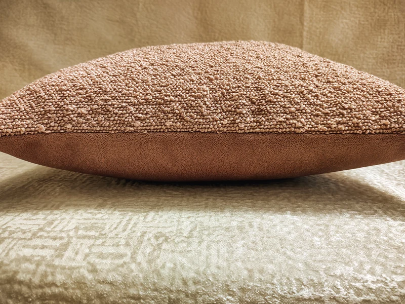 Light Pink Boucle & Dotted Velvet