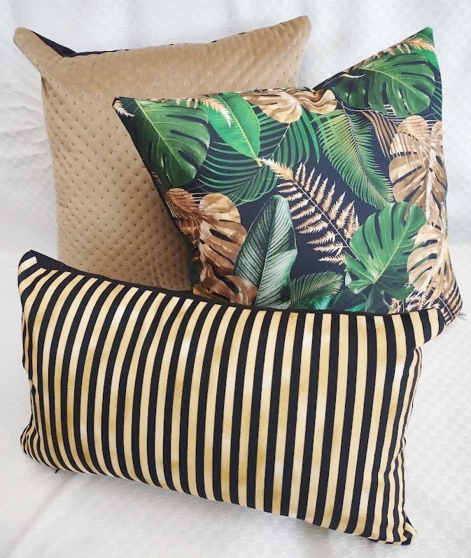 Luxury Camel Beige Quilted Dots Velvet Pillowcase 40x40cm+ Zippered
