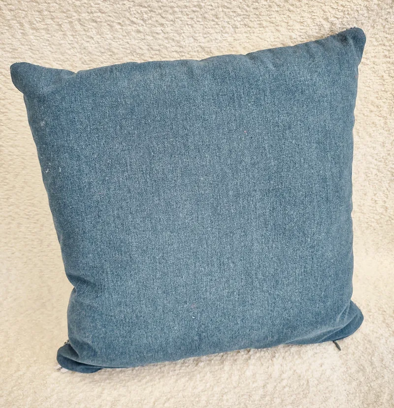 Blue Boucle Recycled Pillowcase