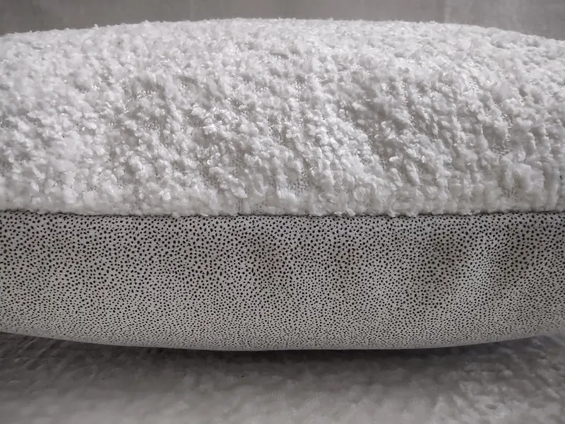 White Boucle Recycled Pillowcase