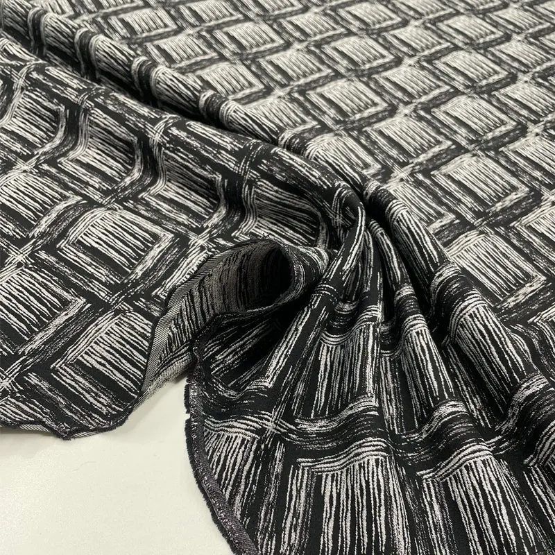 Tissu Jacquard, Coton - Métallisé, Bushwick