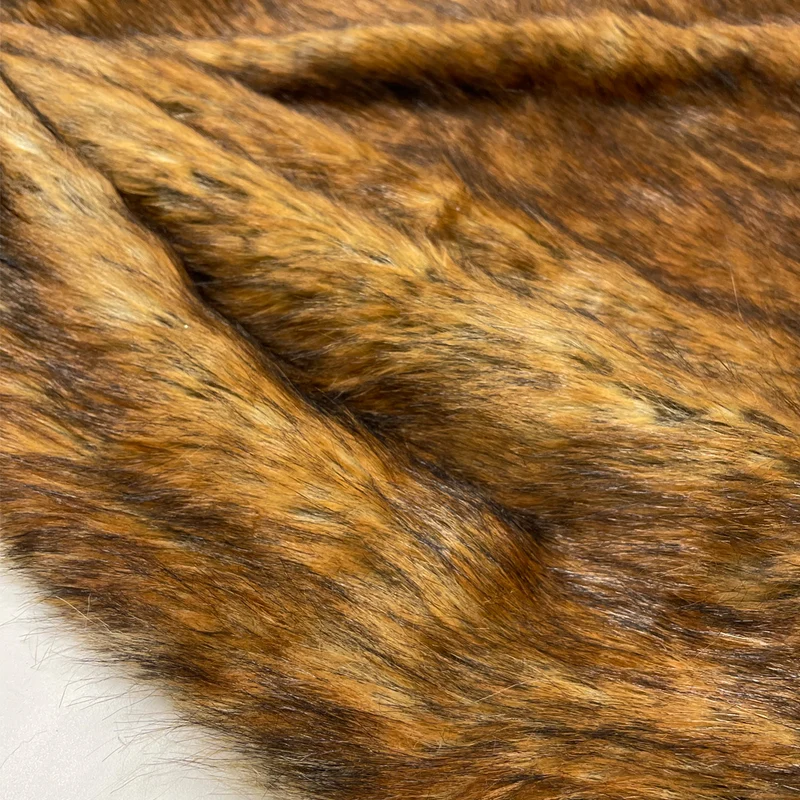 Tissu fourrure éco, poils longs - Volpe