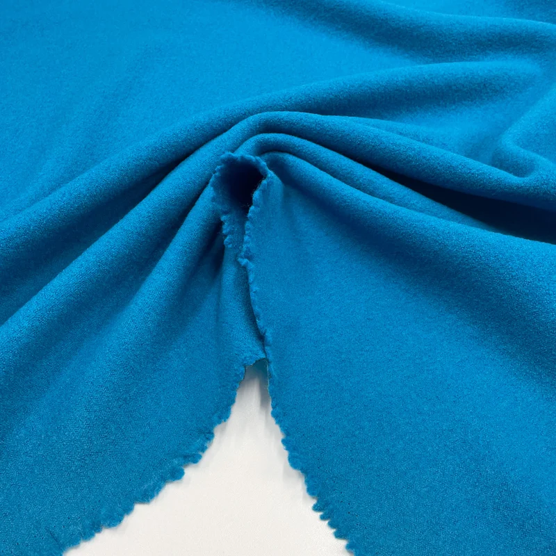 Tissu Manteau, Laine Bouillie - Cotta
