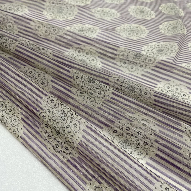 Tissu Mousseline Crinkle, Soie - Fileté, Giselle