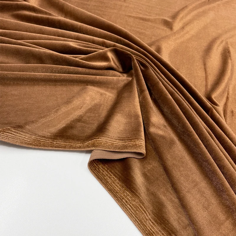 Tissu Maille Velours Stretch - Tetro