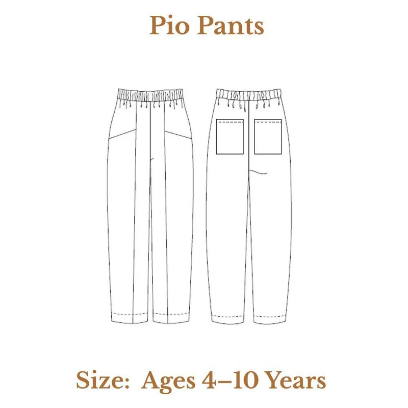 PATRON DE COUTURE PDF | Pantalon Pio | Ready to Sew | TRILINGUE (FR / EN / ES)