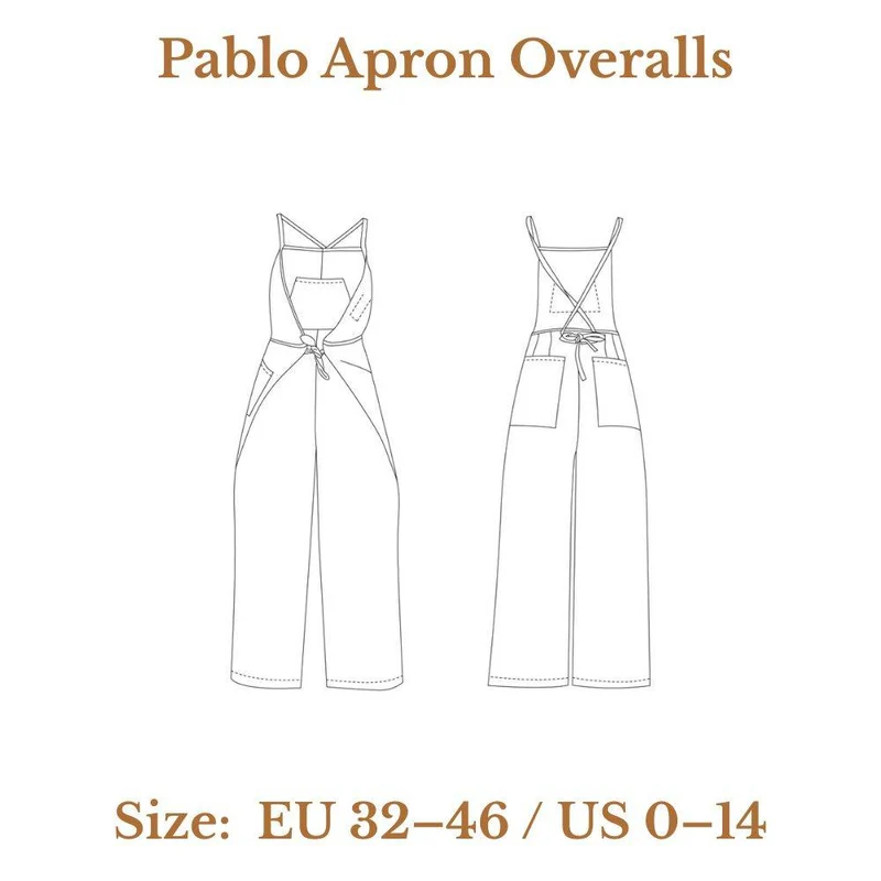 PATRON DE COUTURE PDF | Salopette-Tablier Pablo | Ready to Sew | TRILINGUE (FR / EN / ES)