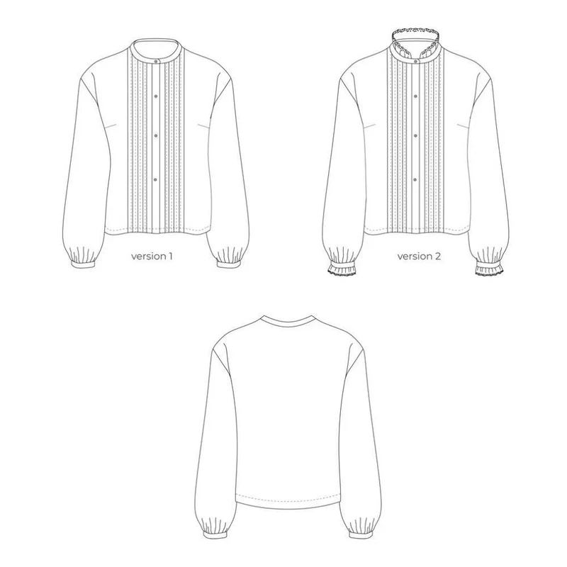 PATRON DE COUTURE PDF | Blouse Henriette | Ready to Sew | BILINGUE (FR / EN)
