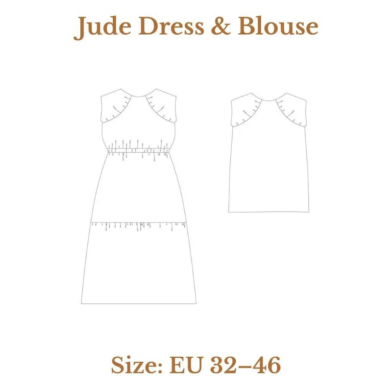 PATRON DE COUTURE PDF | Robe & Blouse Jude | Ready to Sew | TRILINGUE (FR / EN / ES)