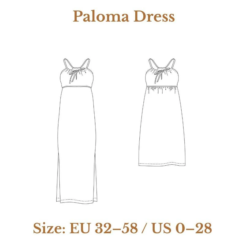 PATRON DE COUTURE PDF | Robe Paloma | Ready to Sew | TRILINGUE (FR / EN / ES)