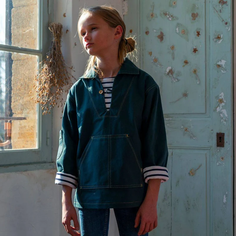 PATRON DE COUTURE PDF | Blouse d'écolier Paulin (Enfant) | Ready to Sew | BILINGUE (FR / EN) | UNISEXE