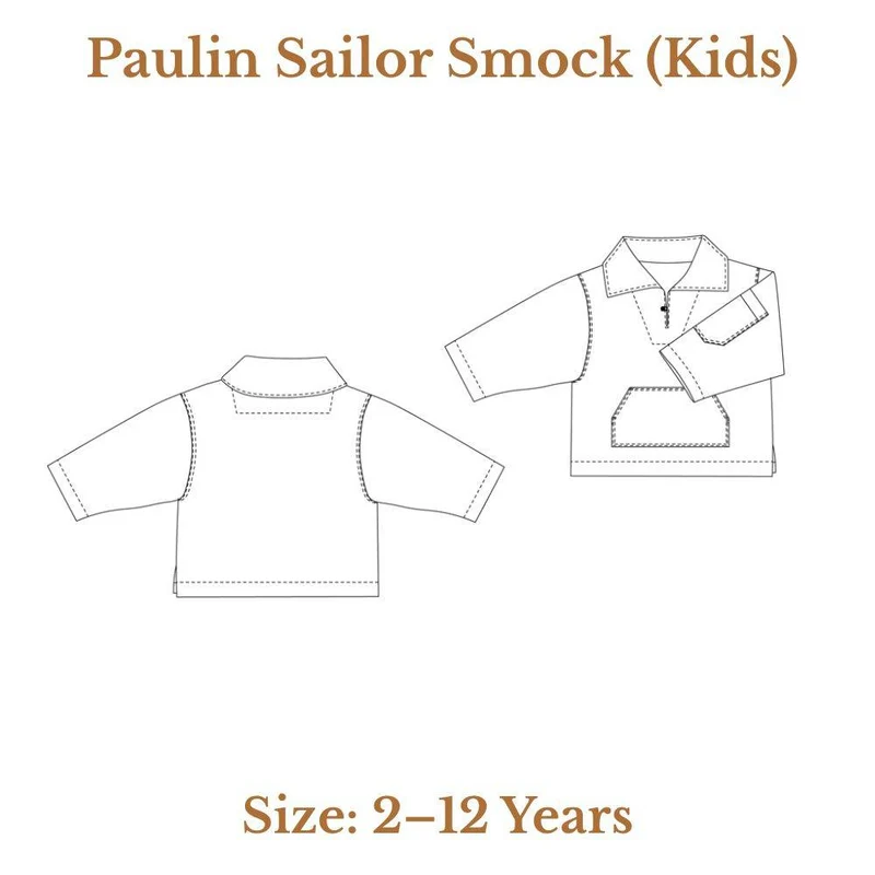 PATRON DE COUTURE PDF | Blouse d'écolier Paulin (Enfant) | Ready to Sew | BILINGUE (FR / EN) | UNISEXE