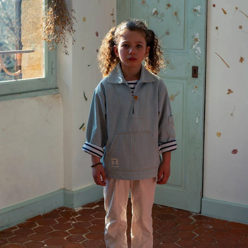 PATRON DE COUTURE PDF | Blouse d'écolier Paulin (Enfant) | Ready to Sew | BILINGUE (FR / EN) | UNISEXE