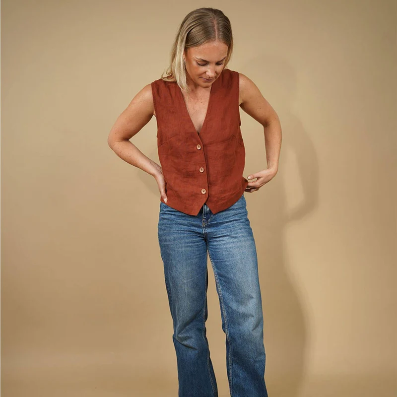 PATRON DE COUTURE PDF | Haut Style Gilet | Wardrobe By Me