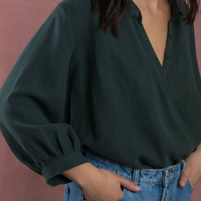 PATRON DE COUTURE PDF | Chemise Jane | Ready to Sew | TRILINGUE (EN / FR / ES)