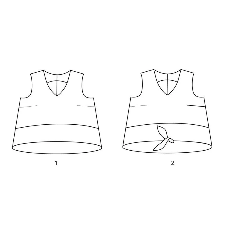 PATRON DE COUTURE PDF | Haut Jily | Ready to Sew | TRILINGUE (EN / FR / ES)