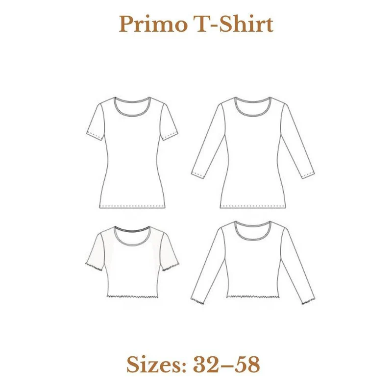 PATRON DE COUTURE PDF | T-shirt Primo | Ready to Sew | TRILINGUE (EN / FR / ES)