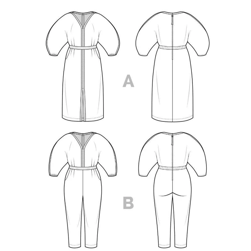 PATRON DE COUTURE PDF | Robe et Combinaison Joe | Closet Core | Bilingue (FR/EN)