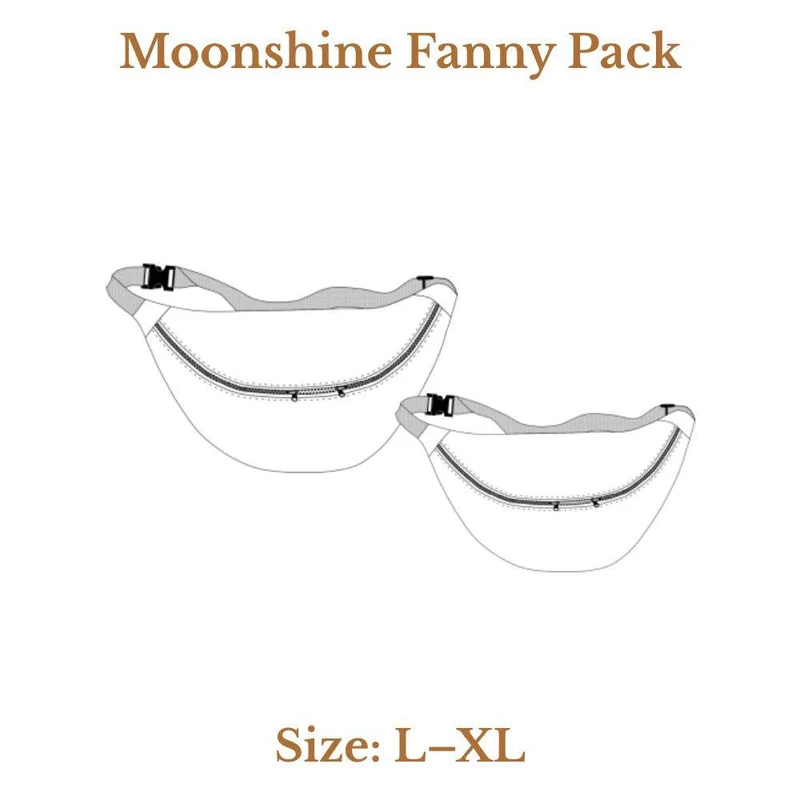 PATRON DE COUTURE PDF | Ensemble de sacs banane Moonshine | Dress Your Body | BILINGUE (FR/EN) | UNISEXE